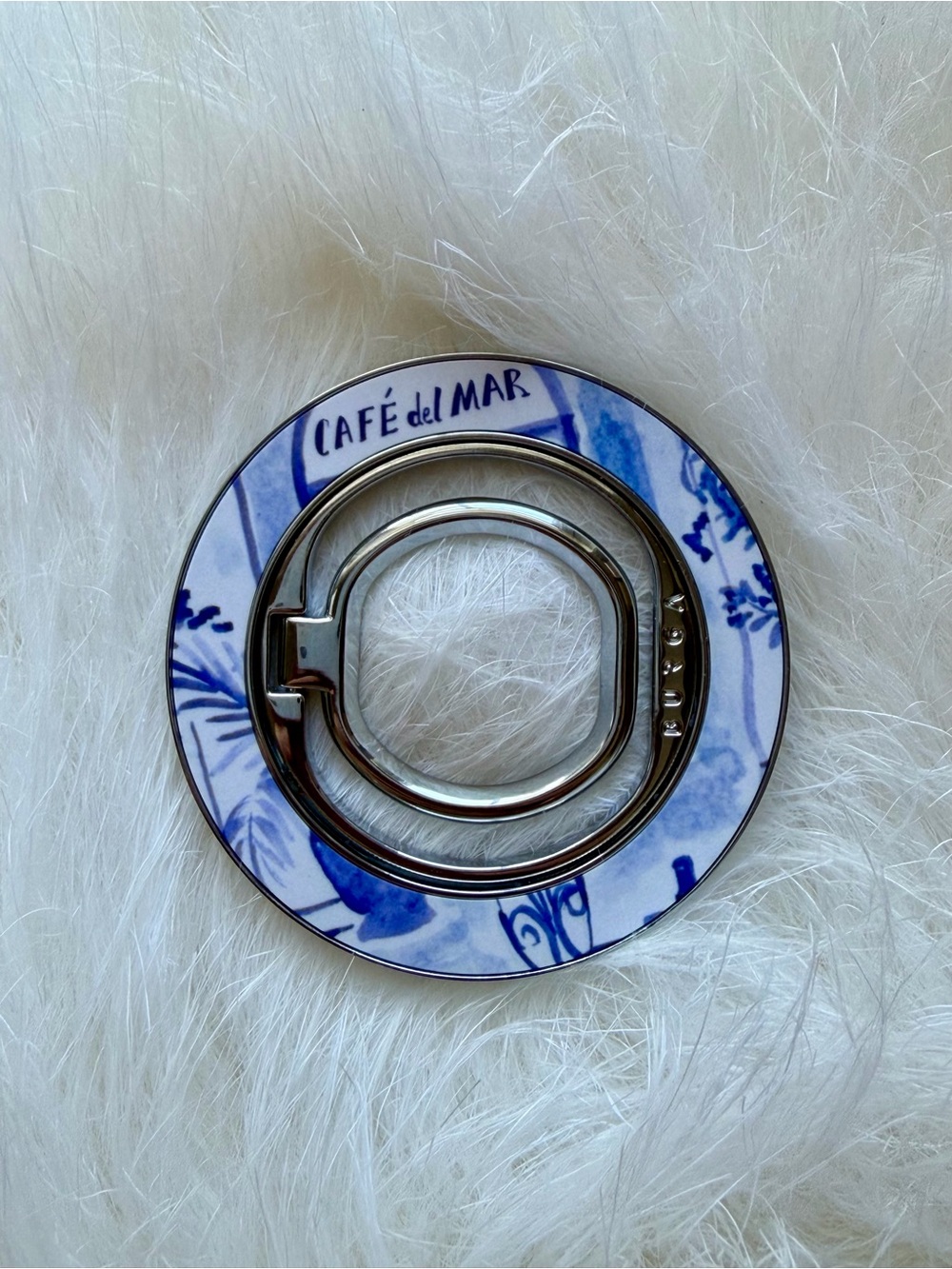 BURGA Sobremesa Magnetic Ring Holder in Silver